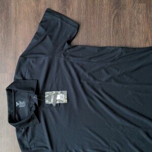 NWT CQR Mens Size Medium Black Polo Shirt